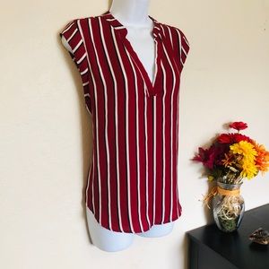 Forever 21 Red, White and Black Blouse